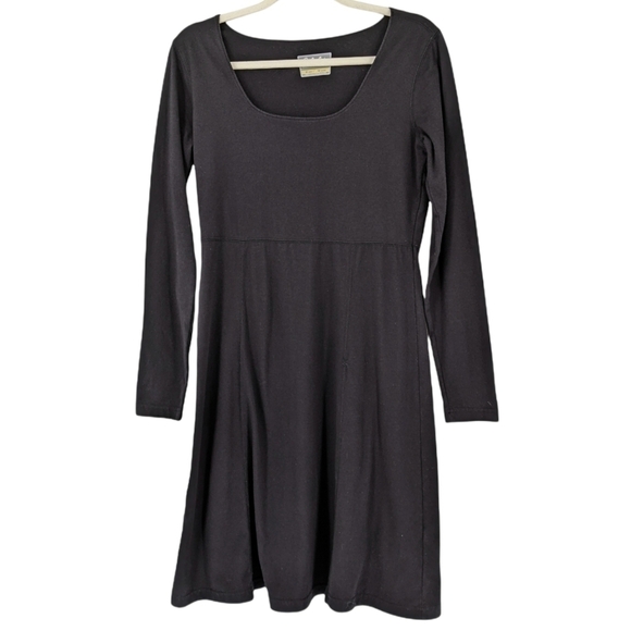 Cabela's Dresses & Skirts - Cabela's Black Tee Shirt Dress Long Sleeve Modal Cotton Blend Stretch Pullover M